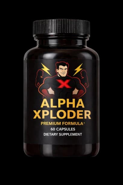 AlphaXploder Male Performance Supplement Bottle