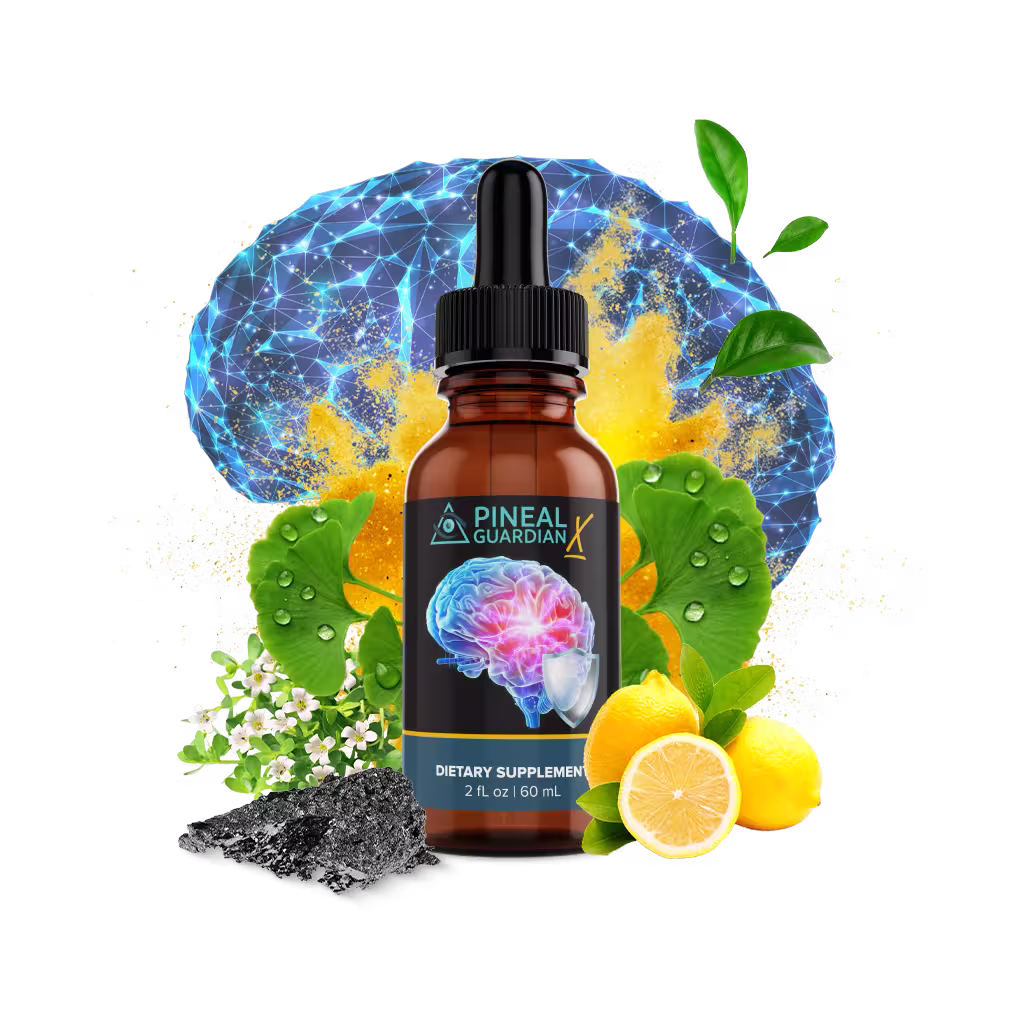 Pineal Guardian X supplement bottle and product packaging